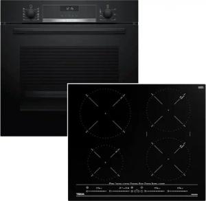 BOSCH Backofen-Set EcoClean Direct mit TEKA Induktionskochfeld Multislider autark, 60 cm