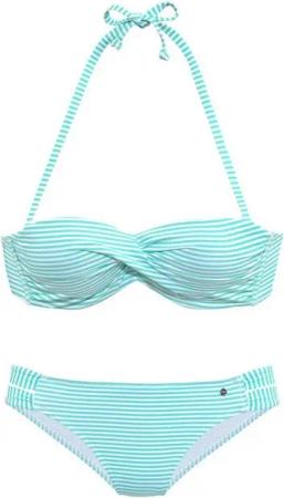 s.Oliver Bügel-Bandeau-Bikini in getwisteter Optik