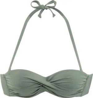 s.Oliver Bandeau-Bikini-Top Spain, in unifarben mit Wickeloptik