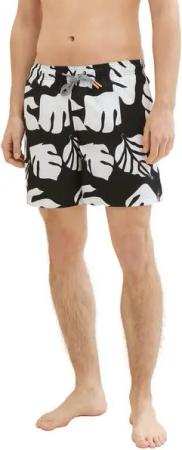 TOM TAILOR Denim Badeshorts gemustert mit Eingrifftaschen