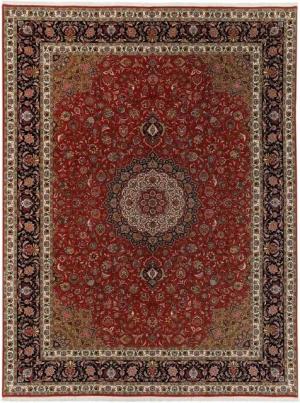 Nain Trading Orientteppich Täbriz 50Raj 296x386 Handgeknüpfter Orientteppich / Perserteppich, rechteckig, Höhe: 7 mm