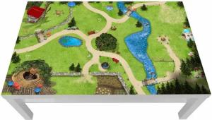 STIKKIPIX Möbelfolie LCG11, (MÖBEL NICHT INKL) Zauberwald Möbelfolie Lack Spieltisch von IKEA