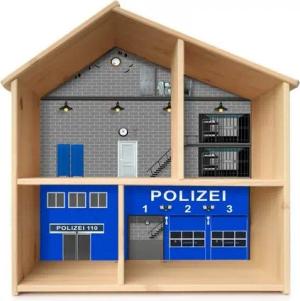 STIKKIPIX Möbelfolie PHF05, (Möbel NICHT inkl) Polizei Aufkleber Puppenhaus FLISAT von IKEA