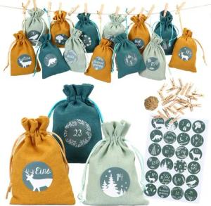 PAPIERDRACHEN Adventskalender Adventskalender Stoffsäckchen