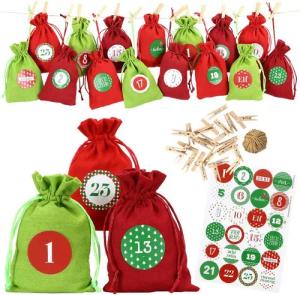 PAPIERDRACHEN Adventskalender Adventskalender Stoffsäckchen