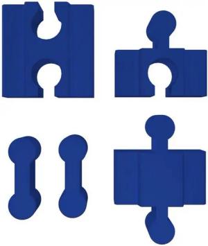 fossi3D Schienenverbinder Gleisverbinder kompatibel für Brio Ikea Holzschiene Eisenbahn Adapter