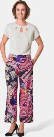 Culotte VERA mit Blumenmuster - pink / gemustert - Gr. 19 von Goldner Fashion