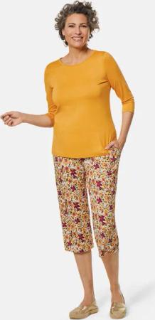 Druckhose - bunt / geblümt - Gr. 42 von Goldner Fashion