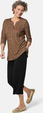 Jersey-Culotte VERA mit weitem Bein - schwarz - Gr. 23 von Goldner Fashion