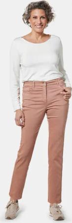 Hose in weicher, stretchbequemer Qualität - camel - Gr. 20 von Goldner Fashion