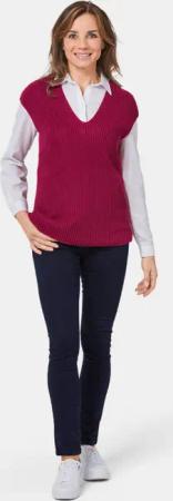 Modischer Pullunder - bordeaux - Gr. 24 von Goldner Fashion