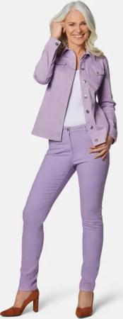 Zeitlose Jeansjacke mit tollen Details - flieder - Gr. 20 von Goldner Fashion