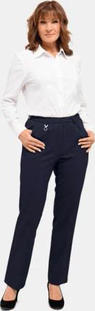 Trevira-Schlupfhose CARLA mit Schurwolle - marine - Gr. 21 von Goldner Fashion