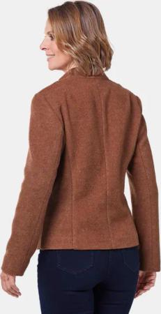 Blazer mit raffinierter Kragenlösung - braun - Gr. 48 von Goldner Fashion
