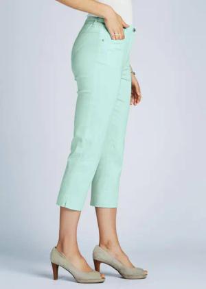 7/8-Baumwollhose Comfort-Schnitt - mint - Gr. 275 von Goldner Fashion