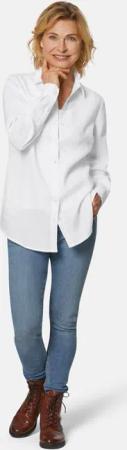 Leinenbluse - weiß - Gr. 38 von Goldner Fashion