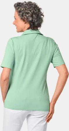 Stretchbequemes Poloshirt - mint - Gr. 44 von Goldner Fashion