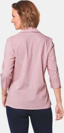 Stretchbequeme Bluse mit Baumwolle - rosé - Gr. 50 von Goldner Fashion