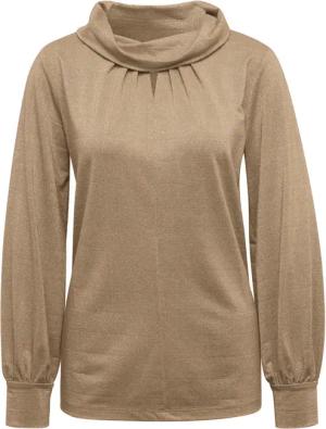 Zart schimmerndes Shirt - goldfarben - Gr. 50 von Goldner Fashion