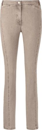 Formende Jeanshose mit figurfreundlichen Nähten - taupe - Gr. 265 von Goldner Fashion