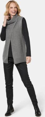 Zeitloser, kombistarker Pullunder - grau / melange - Gr. 23 von Goldner Fashion