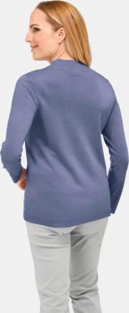 Zeitloser Ajour-Stehbundpullover - rauchblau - Gr. 46 von Goldner Fashion