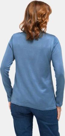 Unkomplizierter Stehbundpullover - rauchblau - Gr. 40 von Goldner Fashion