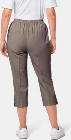 Pflegeleichte Capri-Schlupfhose - taupe - Gr. 26 von Goldner Fashion