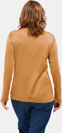 Unkomplizierter Stehbundpullover - honig - Gr. 54 von Goldner Fashion