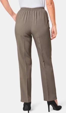 Pflegeleichte Schlupfhose - taupe - Gr. 54 von Goldner Fashion