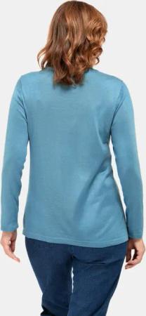 Unkomplizierter Stehbundpullover - türkis - Gr. 22 von Goldner Fashion
