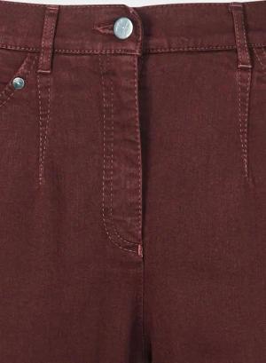 Jeanshose Klassik-Schnitt - bordeaux - Gr. 265 von Goldner Fashion