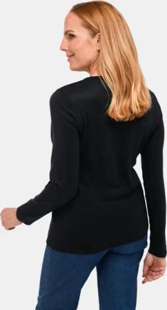 Unkomplizierter Pullover mit V-Ausschnitt - schwarz - Gr. 20 von Goldner Fashion