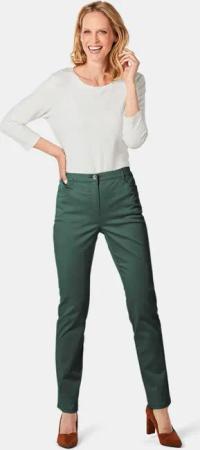 Satin-Baumwollhose LOUISA COMFORT+ - dunkelgrün - Gr. 46 von Goldner Fashion