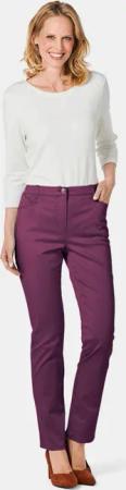 Satin-Baumwollhose LOUISA - aubergine - Gr. 225 von Goldner Fashion
