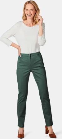 Satin-Baumwollhose LOUISA - dunkelgrün - Gr. 265 von Goldner Fashion