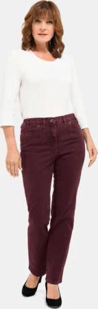 Jeanshose Comfort-Schnitt - bordeaux - Gr. 235 von Goldner Fashion