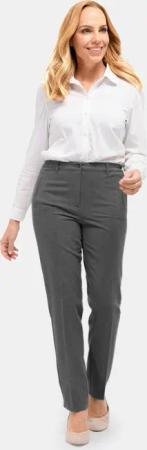 Weiche Flanellhose LOUISA - grau - Gr. 27 von Goldner Fashion