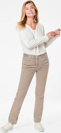 Röhrenjeans LOUISA - beige - Gr. 24 von Goldner Fashion