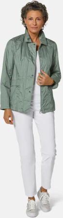 Leichte Jacke mit edlem Schimmer - salbei - Gr. 19 von Goldner Fashion