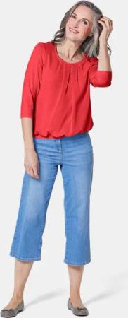 Gepflegtes Shirt in eleganter Blusen-Optik - rot - Gr. 25 von Goldner Fashion
