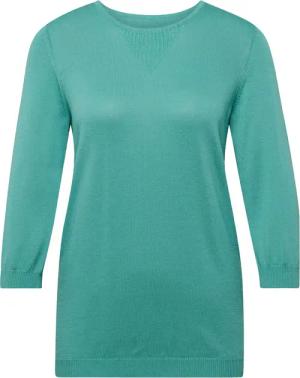 Sommerlicher Strickpullover mit Ajourmuster - smaragd - Gr. 20 von Goldner Fashion