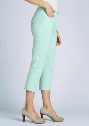 7/8-Baumwollhose Klassik-Schnitt - mint - Gr. 52 von Goldner Fashion