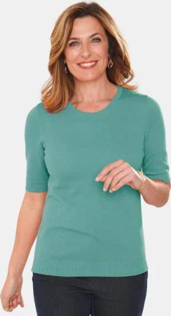 Klassisches Stricktwinset - smaragd - Gr. 21 von Goldner Fashion