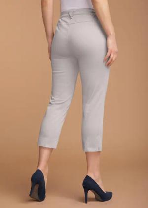 7/8-Baumwollhose Klassik-Schnitt - beige - Gr. 245 von Goldner Fashion