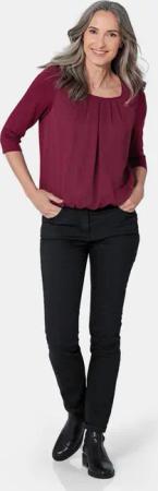 Gepflegtes Shirt in eleganter Blusen-Optik - bordeaux - Gr. 21 von Goldner Fashion