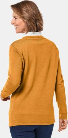 Ajourstrickjacke - honig - Gr. 42 von Goldner Fashion