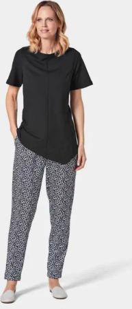 Asymmetrisches Shirt - schwarz - Gr. 19 von Goldner Fashion