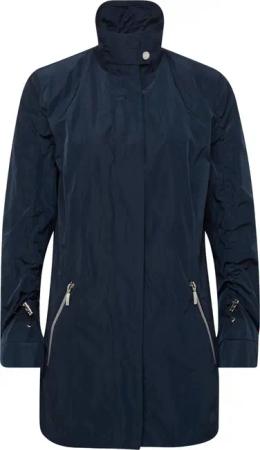 Longjacke mit leichtem Glanz - marine - Gr. 21 von Goldner Fashion