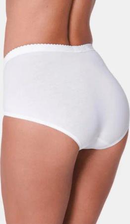 4er-Pack Taillenslip mit Spitzeneinsatz - weiß - Gr. 40 von Goldner Fashion